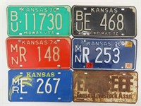 Kansas License Plates and Eat Beef Plate