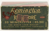 Collector Box Of 23 Rds Remington .32-20 Win Ammo
