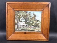 Lewin Stewart Watercolor House Framed Art Print
