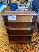 Wood Bookshelf 25x8x36