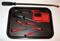 [CH] Lot of Snap-On Screwdrivers & Pry Bar
