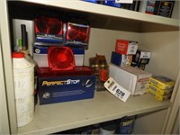 Contents of 2nd shelf containing automotive parts