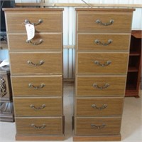 (2) 6-drawer cabinets