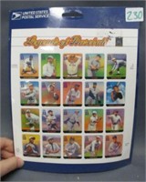 U.S Stamps Legends of Baseball