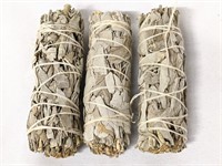 3 New White Sage Smudge Sticks