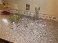Lot of Clear & Crystal Glass