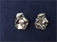 Handcrafted .925 Sterling Silver Earrings-Signed