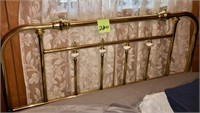 Full Size Brass Bed w/Mattresses