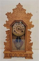 Seth Thomas Wooden Cabinet Roman Numeral Clock