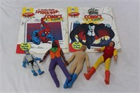 Vintage MEGO Action Figures with Comics To Color