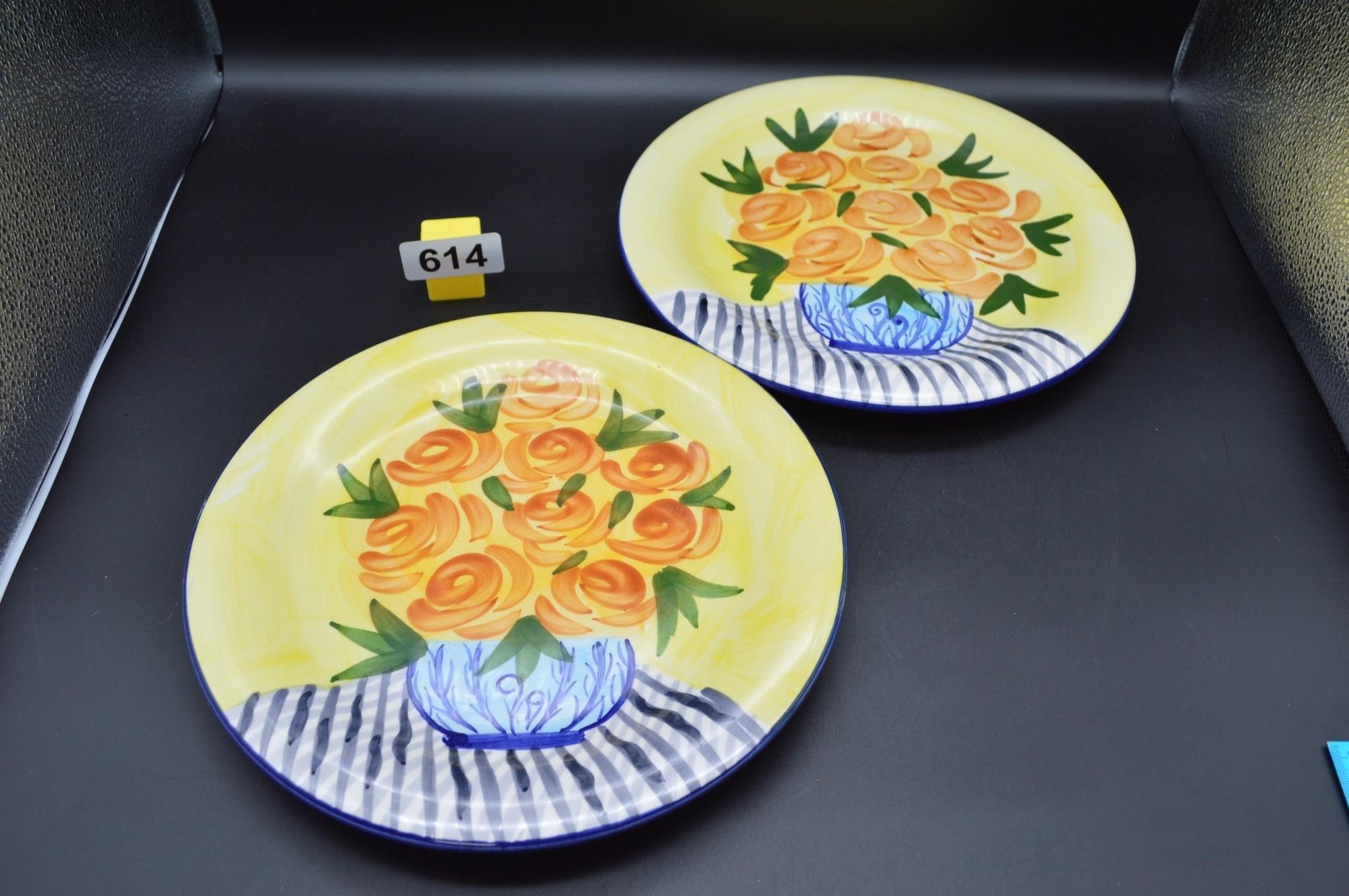 Vintage Lilian Vernon 10" ceramic plates