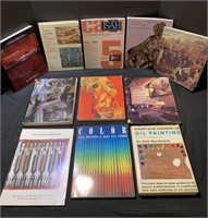 Art books, catalogs, books of various art forms