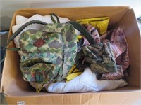 Hunting Vest/Pants, Rain Pants, Sleeping Bag, Etc.