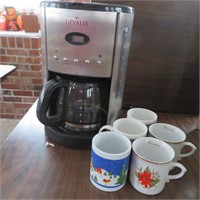 Gevalia Coffee Maker & Cups