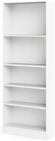 Tvilum Element Wide 5 Shelf Bookcase  Tall  White