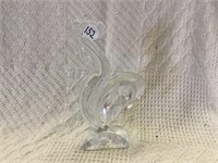 Clear Glass Rooster