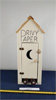 29" Tall Privy Paper Outhouse