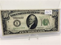 1928 B $10 Bill Red Seal
