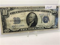 1934 $10 Bill Blue Seal
