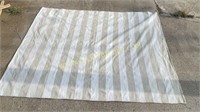 Bunny Williams handwoven 8x10 tan/cream stripe Rug