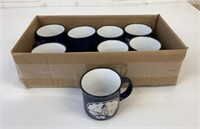 8 Ceramic Mugs w/Lighthouse