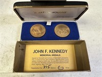 JOHN F KENNEDY JFK MEMORIAL MEDALS