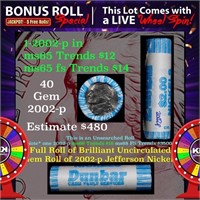 1-5 FREE BU Nickel rolls with win of this 2002-p S