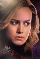 Autograph Avengers Endgame Brie Larson Poster