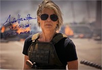 Autograph Linda Hamilton Terminator Poster
