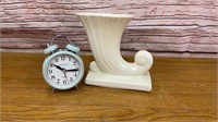 Mint Green Battery Operated Retro Style Clock and