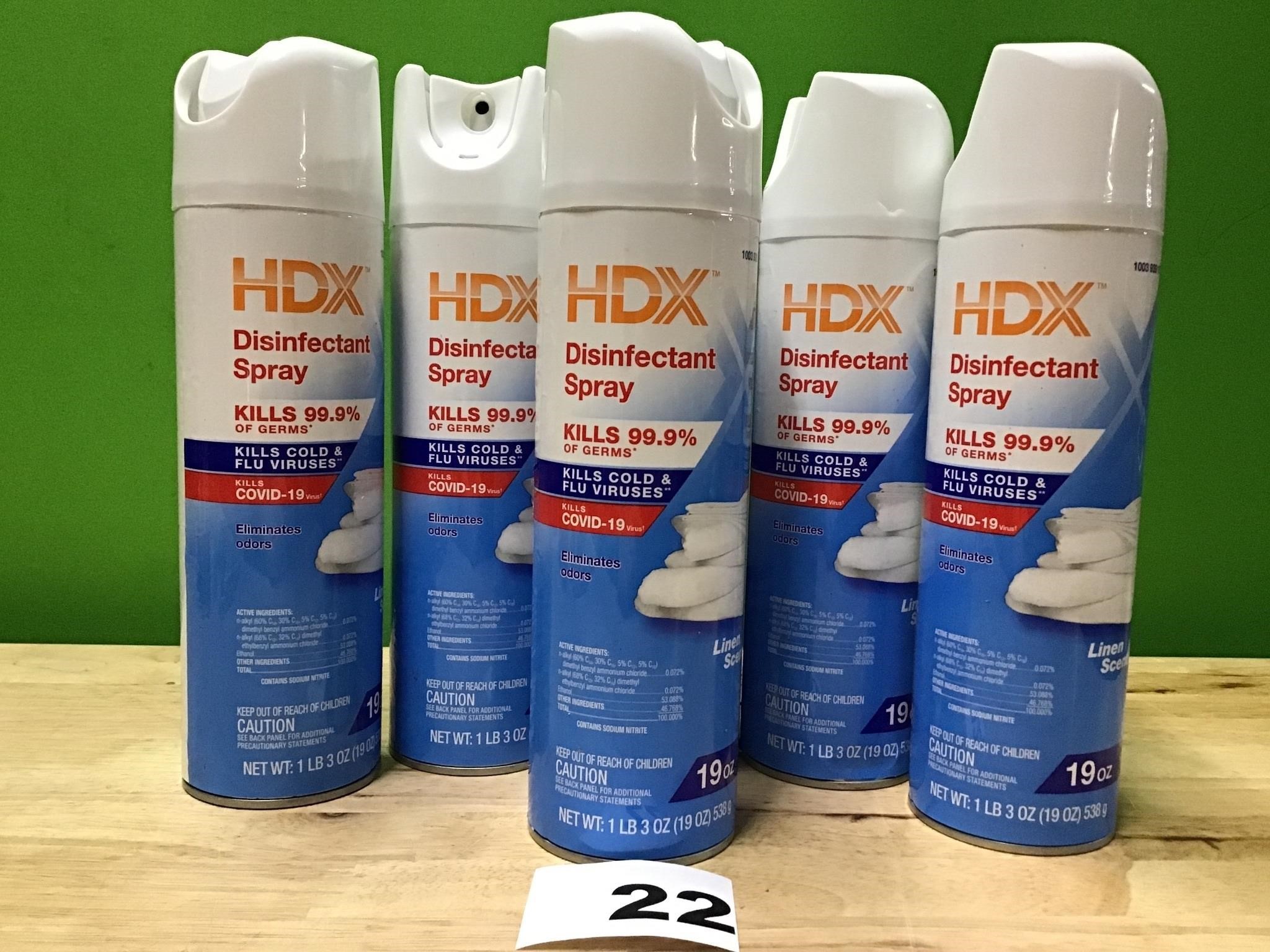 HDX Disinfectant Spray lot of 6
