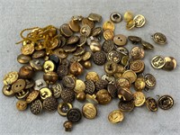 Vintage Gold Tone Replacement Buttons