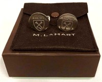 M. Lahart & Co. Sterling Silver Cuff Links Emory U