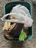 Bin of Rubber Boots,Carhart Jacket, Gloves