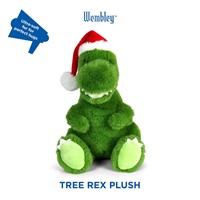 $18  Wembley 9&#34 Toy Plush T-Rex with Holiday Ha