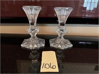 Pair of Waterford Crystal Candle Sticks