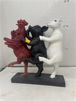 Dancing Farm Animals Statue