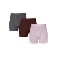 XL Men's Soft Touch Rayon Boxer Briefs 3pk AZ14