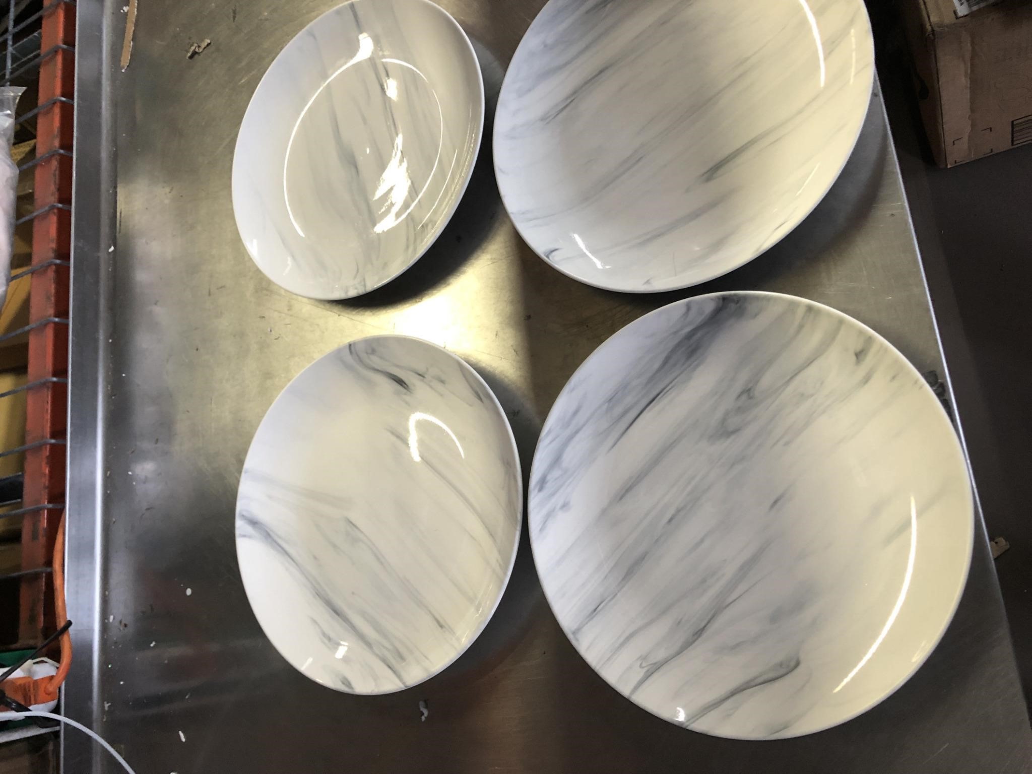 Marbled Plates (4 plates) 10.5”