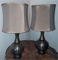 375 - PAIR OF MATCHING TABLE LAMPS (A32)
