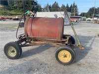 300 Gal Fuel Tank on Wagon Chassis