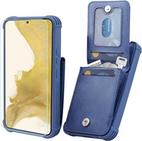 $37  Galaxy S23 Plus Wallet Case  Leather  Blue