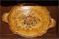 Handpainted Papermache Tray
