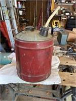 Vintage 5 gallon gas can