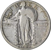 1927-S STANDING LIBERTY QUARTER - VG+