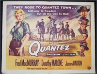 Original "Quantez" half sheet poster