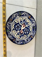 Decorative Plate-Blue Flowers