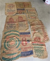 Collection of Old Advertising Feed Bags