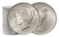 (20) 1922-23 BU Grade Peace Silver Dollars