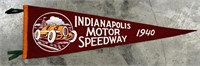 1940 Indianapolis Motor Speedway Auto Race Pennant